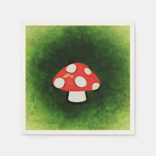 Cute Little Red Mushroom Napkin