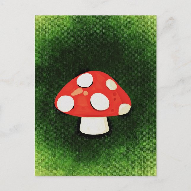 Cute Little Red Mushroom Postcard (Front)