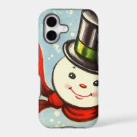 Cute Little Retro Snowman