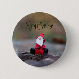 Cute Little Santa Clause Merry Christmas 6 Cm Round Badge