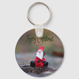 Cute Little Santa Clause Merry Christmas Key Ring