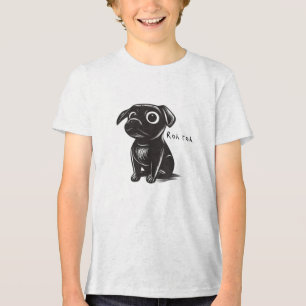 Cute Little Scamp Troublemaking Dog Person Puppy Tri-Blend Shirt