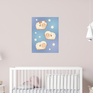 Cute Little Sheep Ram Poster