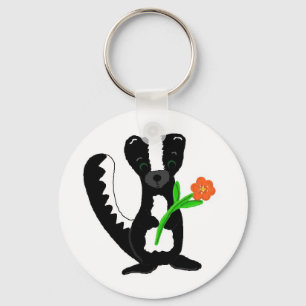 Cute Little Skunk Key Ring