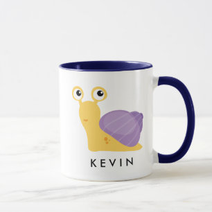 Cute Little Snail Personalised Mug
