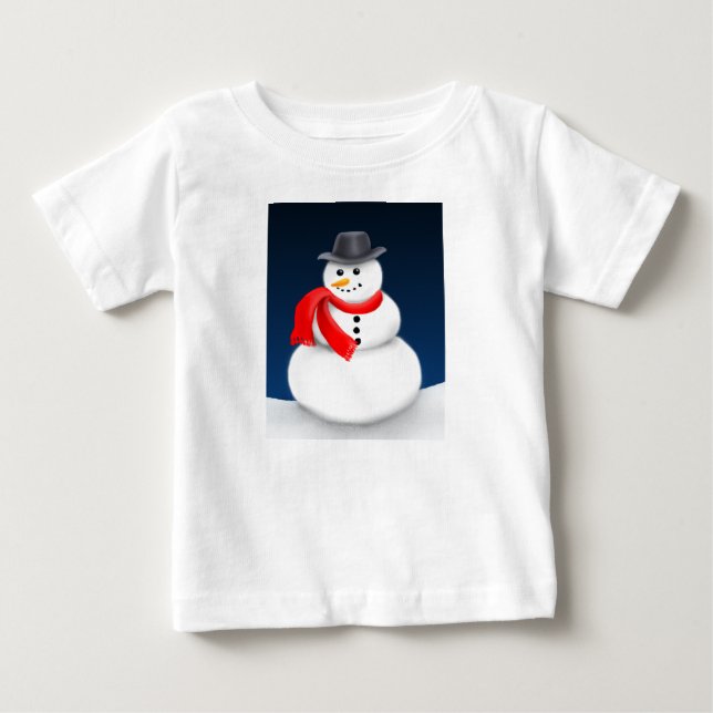 Cute Little Snowman Infant Shirt (Front)