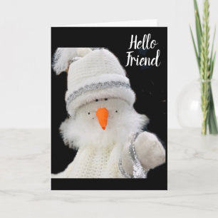 CUTE LITTLE SNOWMAN SAYS *MERRY CHRISTMAS TO YOU** CARD