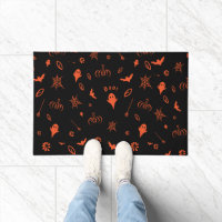 Cute Little Spooky Ghost Black Orange Halloween