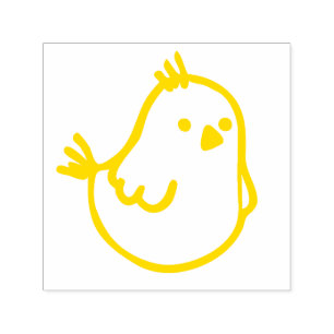 Cute Little Spring Chick - Tiny Song Bird - Canary Self-inking Stamp