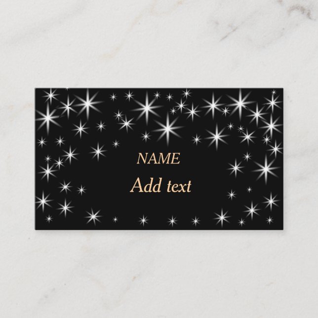 cute little stars business card (Front)