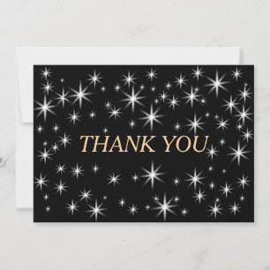 cute little stars thank you card