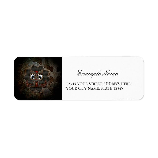 Cute little steampunk owl (Front)