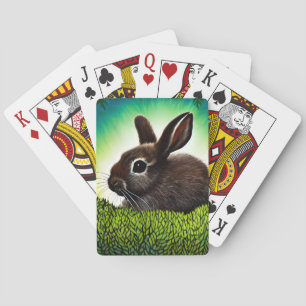 Cute Little Storybook Bunny Playing Cards