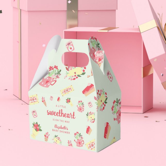 Cute Little Sweetheart on the Way Baby Shower Favour Box (Creator Uploaded)