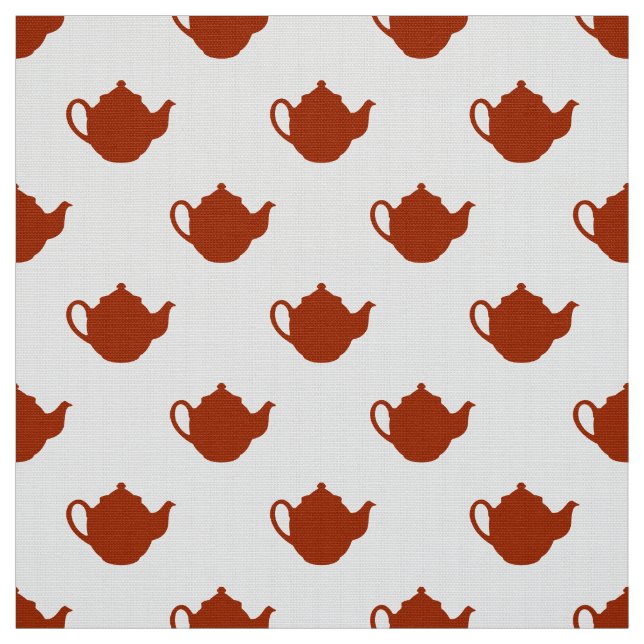 cute little teapots pattern fabric (Swatch)