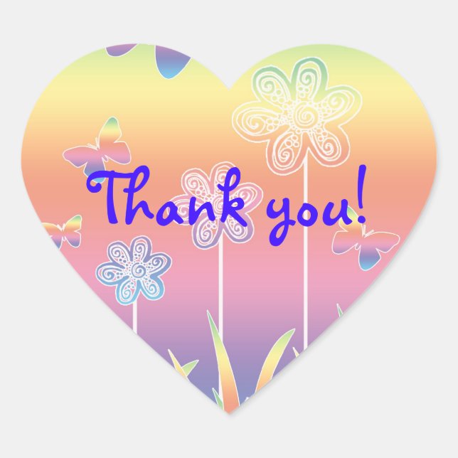 Cute Little Thank You Stickers (Front)