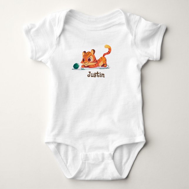 cute little tiger bodysuits (Front)