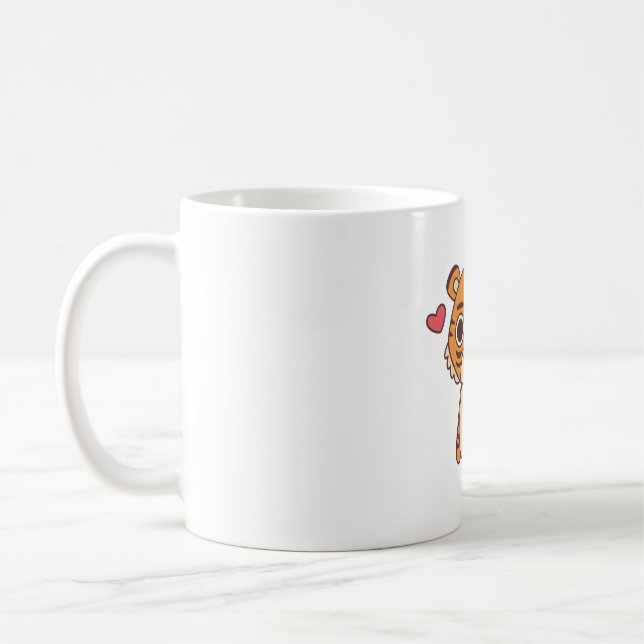 Cute Little Tiger Coffee Mug (Left)
