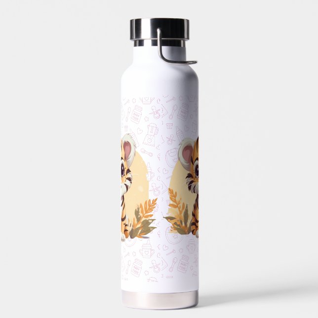 Cute little tiger cub water bottle (Left)