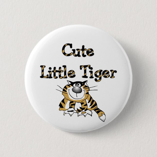 Cute Little Tiger Tshirts and Gifts 6 Cm Round Badge (Front)