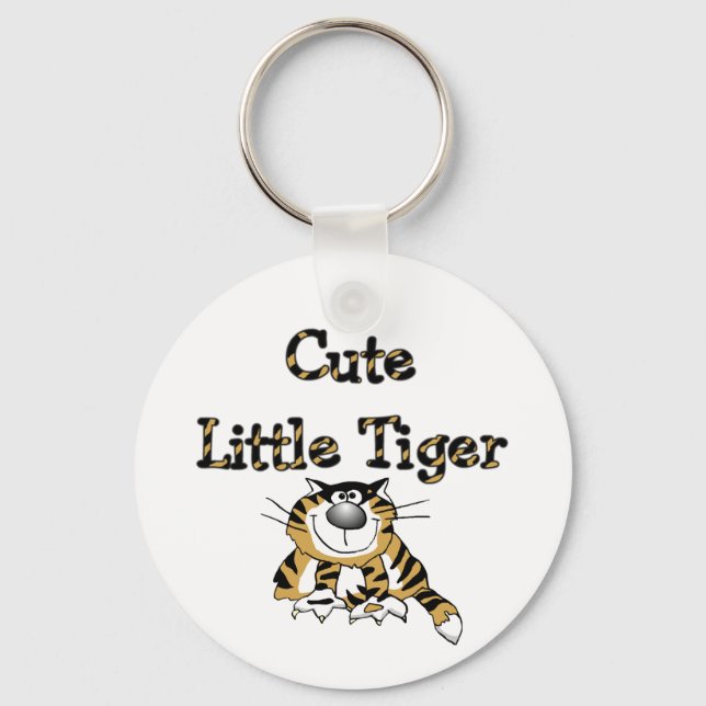Cute Little Tiger Tshirts and Gifts Key Ring (Front)