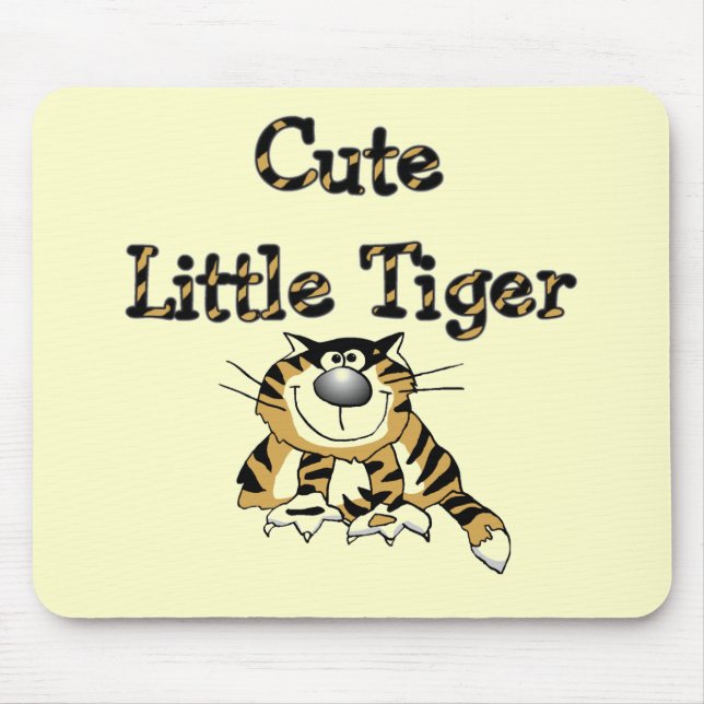 Cute Little Tiger Tshirts and Gifts Mouse Mat (Front)