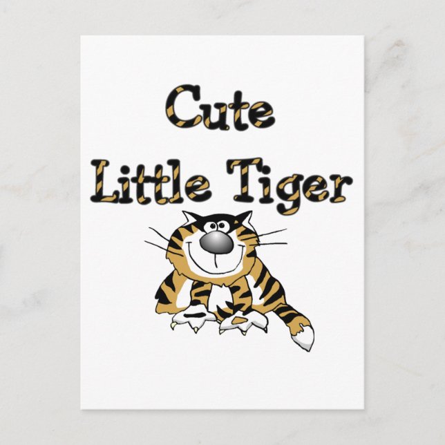 Cute Little Tiger Tshirts and Gifts Postcard (Front)
