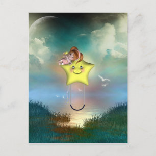 Cute little toon tot baby fairys 1 postcard