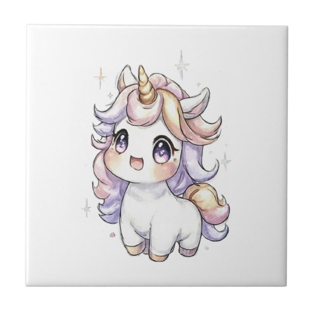 Cute Little Unicorn Tile (Front)
