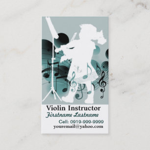 Cute Little Violinist Business Card