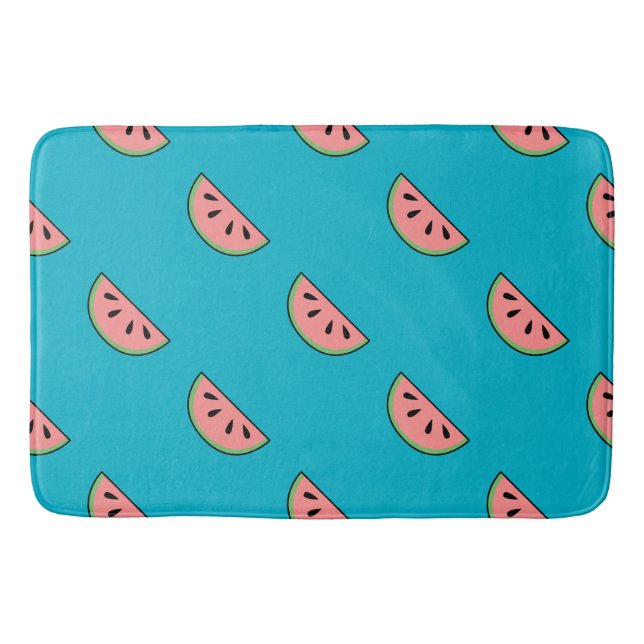 Cute Little Watermelons Bath Mat (Front)