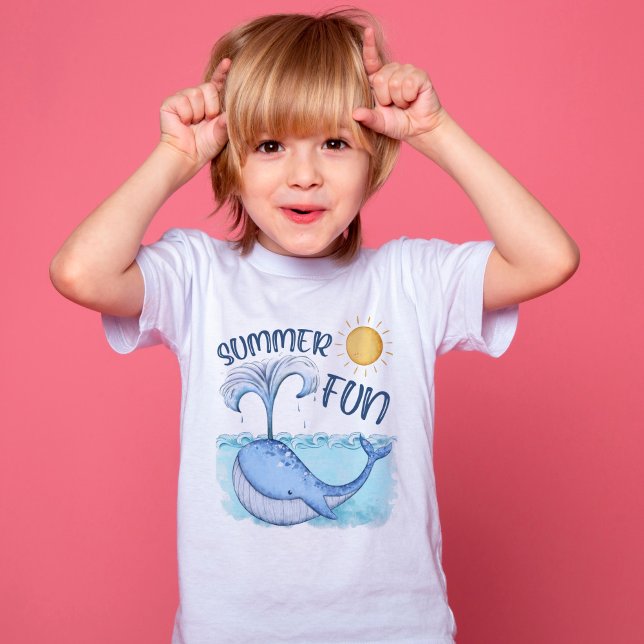 Cute little whale summer fun T-Shirt (Creator Uploaded)