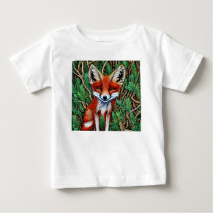 Cute Little wilderness Fox Baby T-Shirt