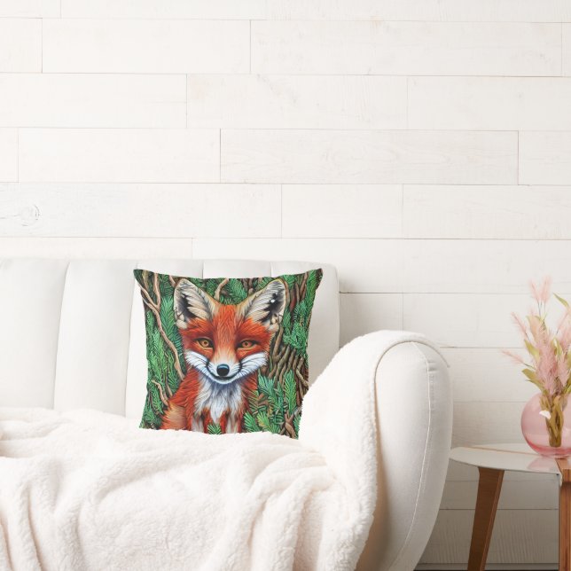 Cute Little wilderness Fox Cushion (Couch)