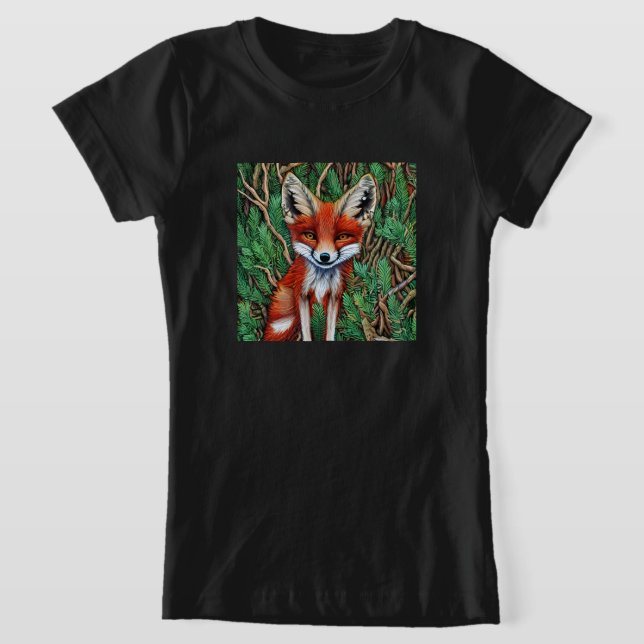 Cute Little wilderness Fox T-Shirt (Laydown)
