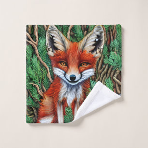 Cute Little wilderness Fox Wash Cloth