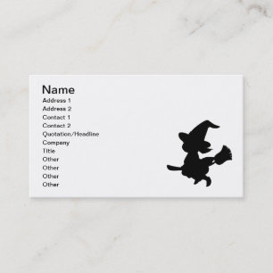 Cute Little Witch Business Card
