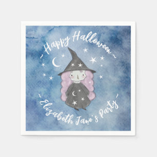 Cute Little Witch Children's Halloween Party Napki Napkin
