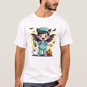 Cute little witch nurse Halloween Premium T-Shirt