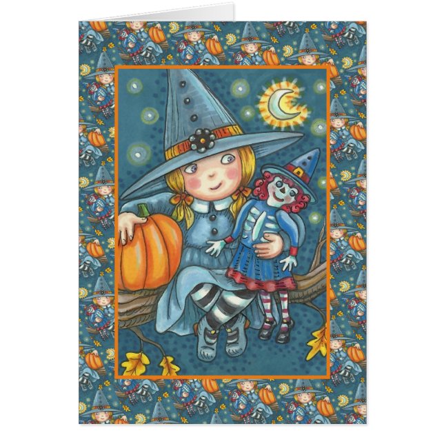CUTE LITTLE WITCH, RAG DOLL, HAPPY HALLOWEEN Verse (Front)