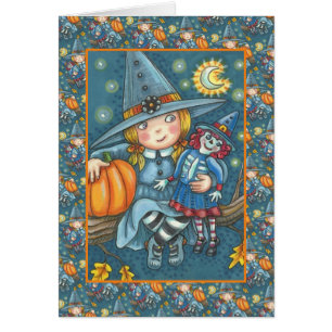 CUTE LITTLE WITCH, RAG DOLL, HAPPY HALLOWEEN Verse
