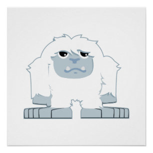 Cute little Yeti Poster