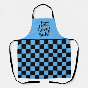 Cute live love bake word art  apron