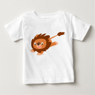 Cute Lively Cartoon Lion Baby T-shirt