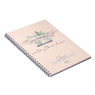 Cute Living Your Dream Quote Memories Keepsake Notebook