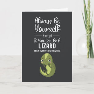 Cute Lizard Cards Funny Humorous Animal Reptile
