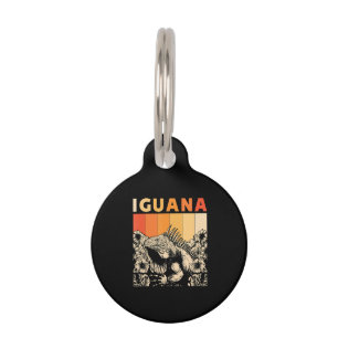 Cute Lizard Iguana Reptil Gift Iguana Pet Tag