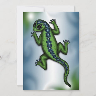 cute Lizard invitation