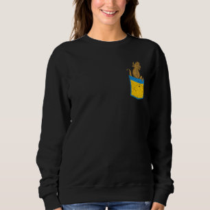 Cute Lizard Pet Animal Reptile Pocket Bearded Drag Sweatshirt