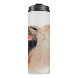 CUTE LLAMA ALPACA LAUGHING THERMAL TUMBLER
